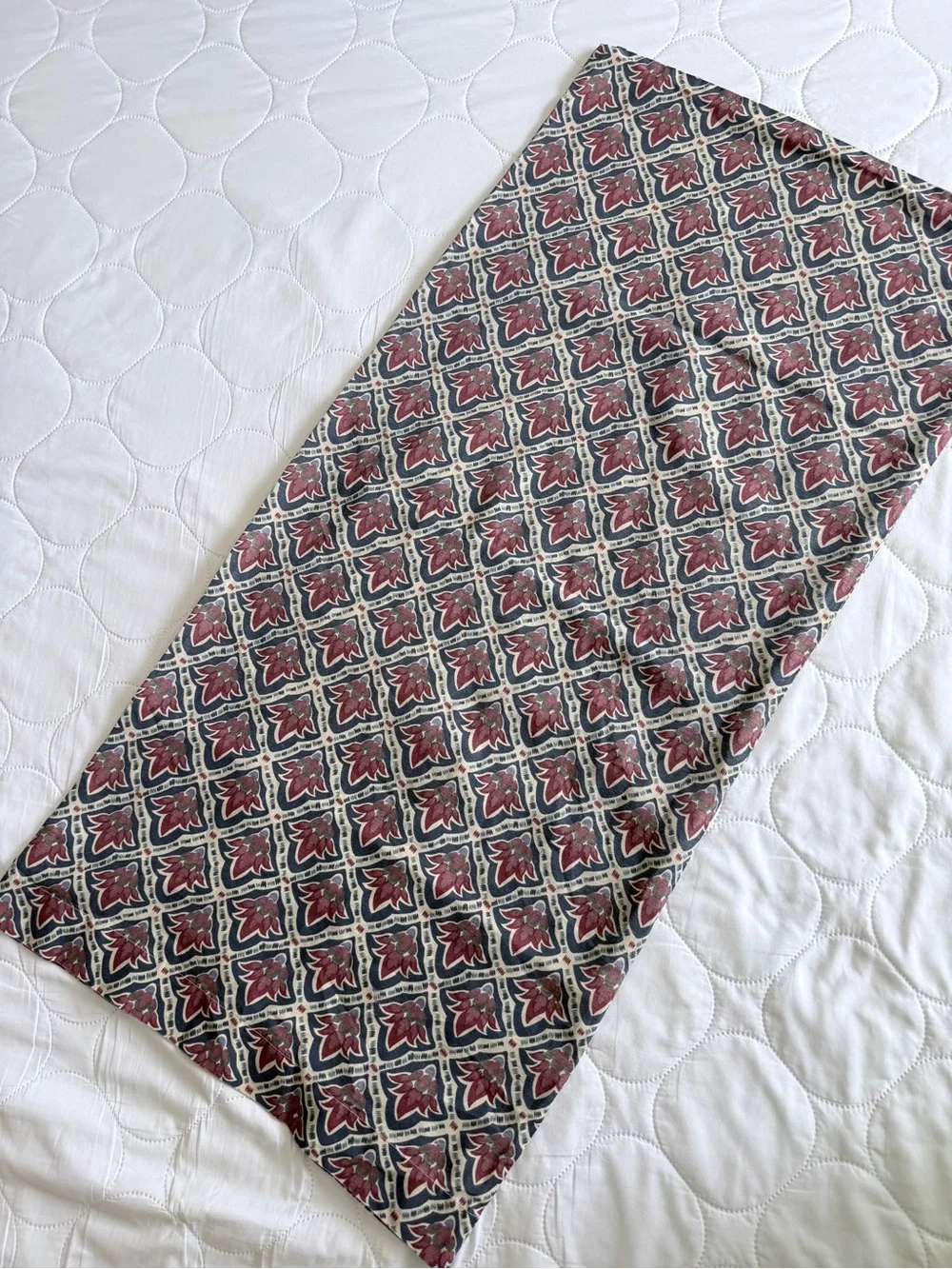 Americana Scallop Print King Pillow Shams Pair